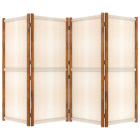 Miniatyr av produktbild för Rumsavdelare 4 paneler gräddvit 280x180 cm