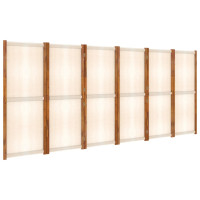 Miniatyr av produktbild för Rumsavdelare 6 paneler gräddvit 420x180 cm