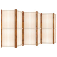 Miniatyr av produktbild för Rumsavdelare 6 paneler gräddvit 420x180 cm