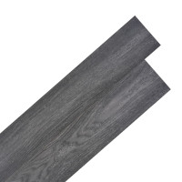 Produktbild för Självhäftande PVC-golvplankor 2,51 m² 2 mm svart och vit