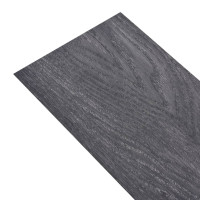Produktbild för Självhäftande PVC-golvplankor 2,51 m² 2 mm svart och vit