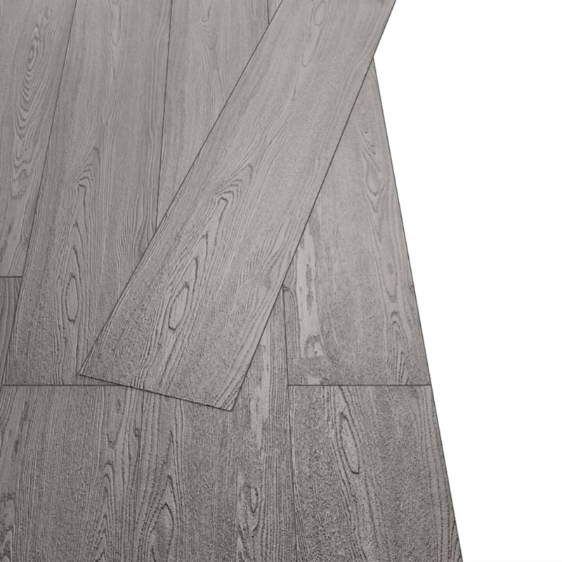 Produktbild för Självhäftande PVC-golvbrädor 2,51 m² 2 mm mörkgrå