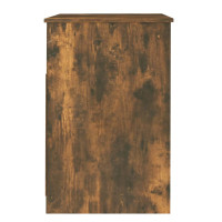 Produktbild för Byrå rökfärgad ek 40x50x76 cm konstruerat trä