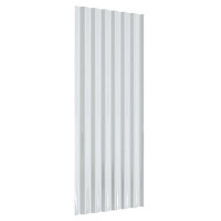 Produktbild för Takplåt 12 st pulverlackerat stål grå 100x36 cm
