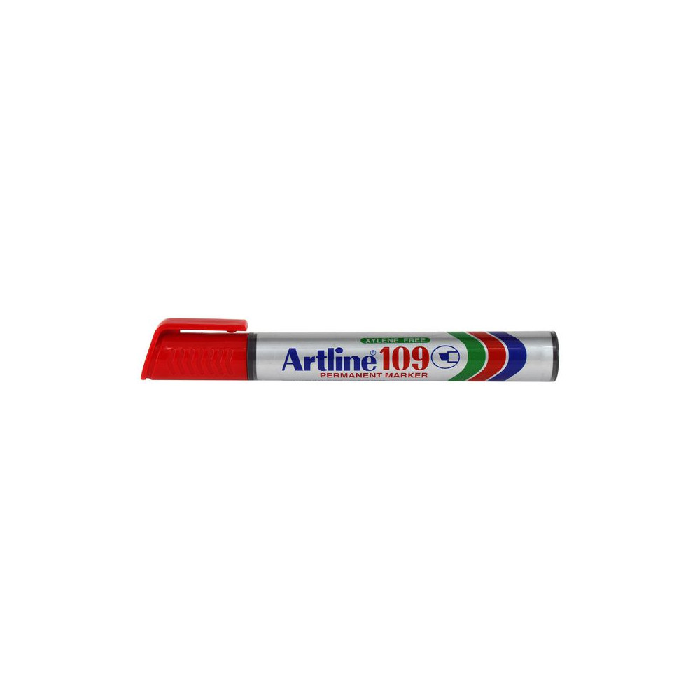 Produktbild för Märkpenna ARTLINE 109 sned 2-4mm röd