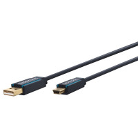 Miniatyr av produktbild för ClickTronic 1.8m USB 2.0 A-mini B m/m USB-kablar 1,8 m USB A Mini-USB B Blå
