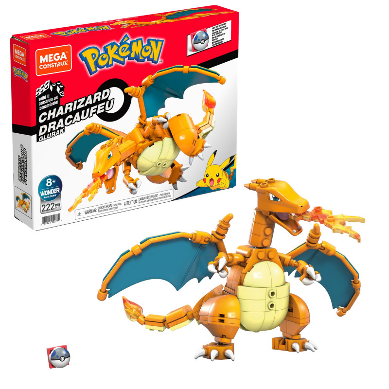 Produktbild för MEGA Pokémon GWY77 tillbehör till byggleksak Figur för byggleksak Blå, Orange, Gul