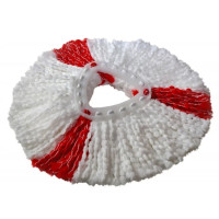 Produktbild för Vileda 4023103198227, Mopphuvud, Röd, Vit, Mikrofiber, Polya...