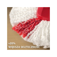 Produktbild för Vileda 4023103198227, Mopphuvud, Röd, Vit, Mikrofiber, Polya...