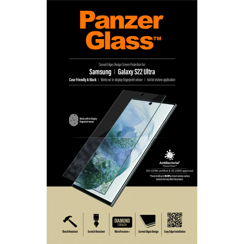 Produktbild för PanzerGlass 7295 skärm- och baksidesskydd till mobiltelefon Genomskinligt skärmskydd Samsung 1 styck