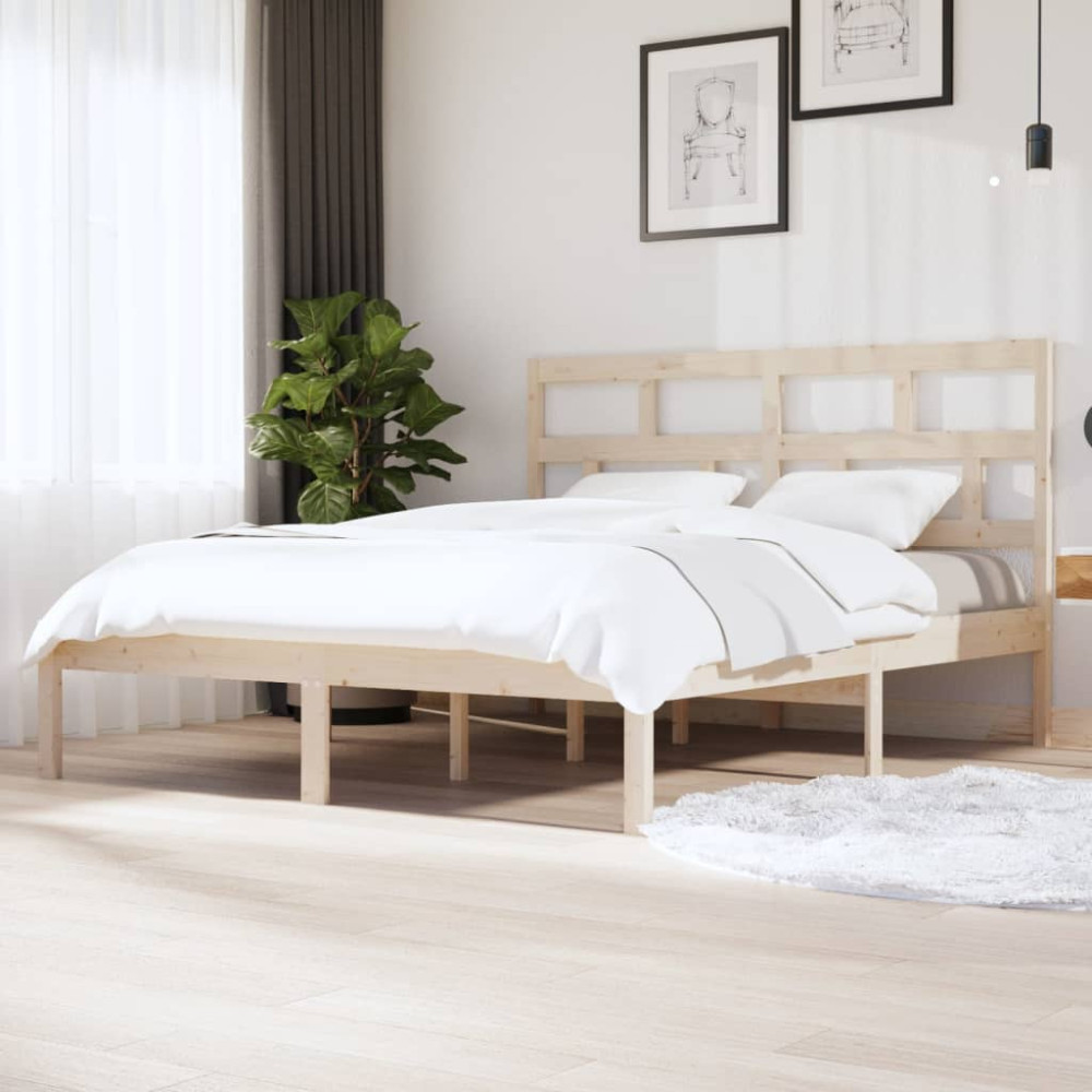 Produktbild för Sängram massiv furu 160x200 cm