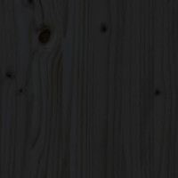 Miniatyr av produktbild för Sängram massivt trä 180x200 cm svart