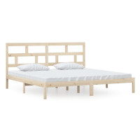 Produktbild för Sängram massiv furu 200x200 cm