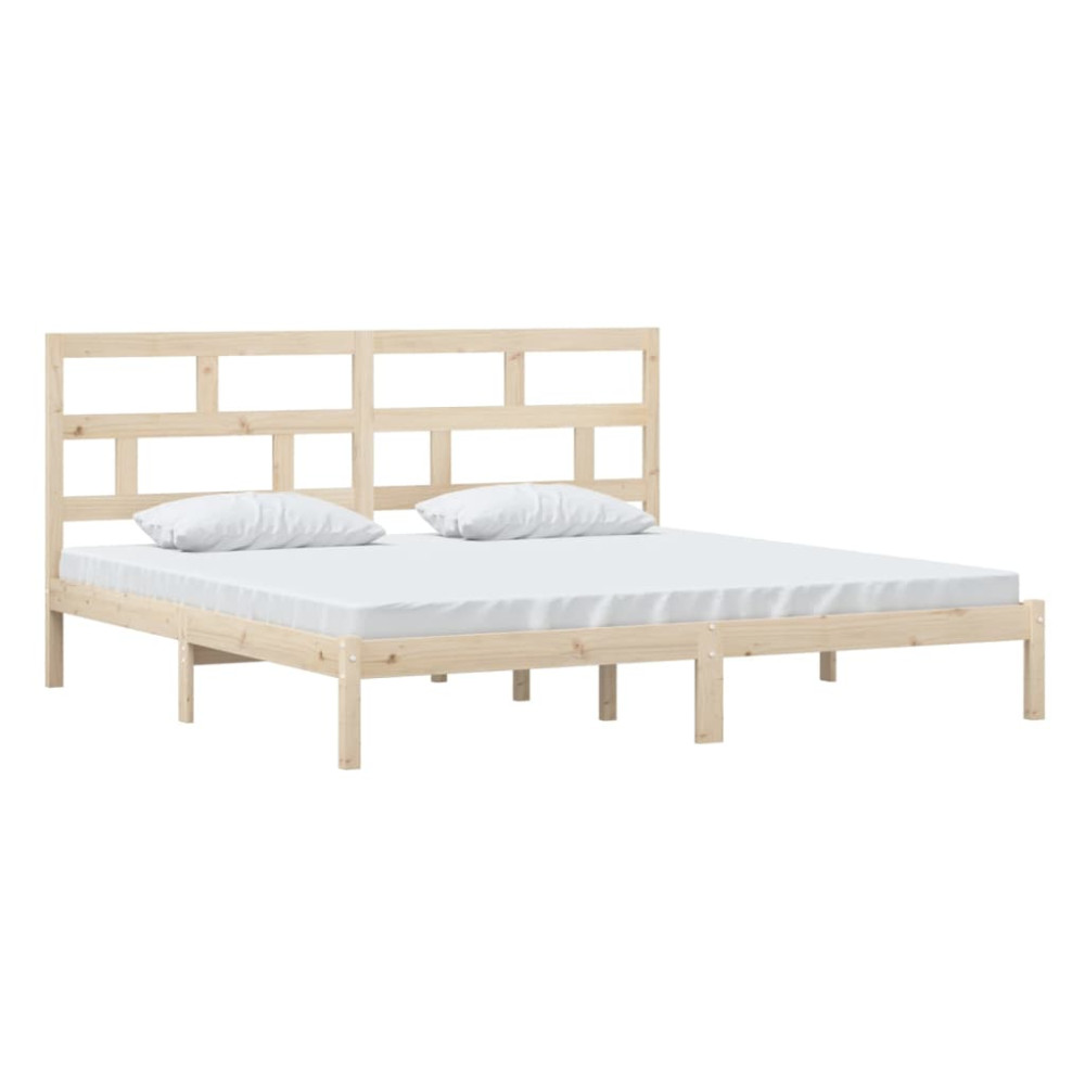 Produktbild för Sängram massiv furu 200x200 cm