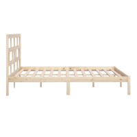 Produktbild för Sängram massiv furu 200x200 cm