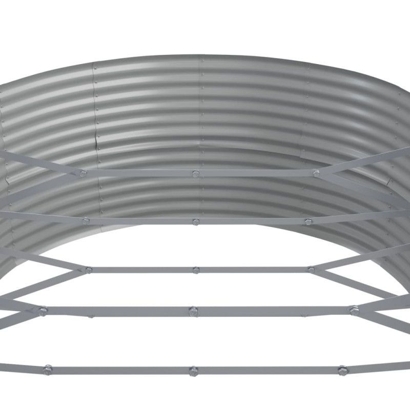 Produktbild för Odlingslåda pulverlackerat stål 510x140x68 cm grön
