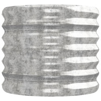 Produktbild för Odlingslåda pulverlackerat stål 224x40x36 cm silver