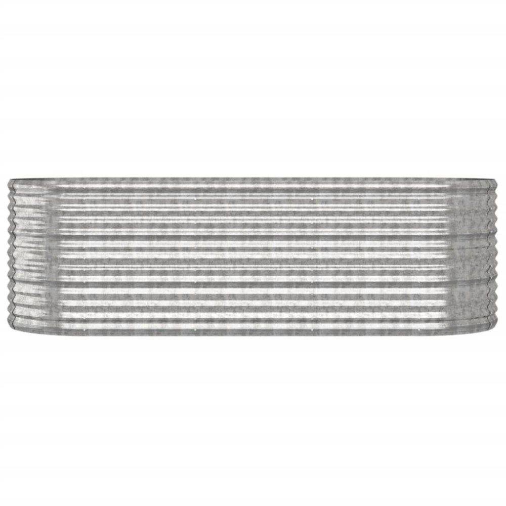 Produktbild för Odlingslåda galvaniserat stål 224x80x68 cm silver