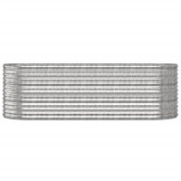 Produktbild för Odlingslåda galvaniserat stål 224x80x68 cm silver