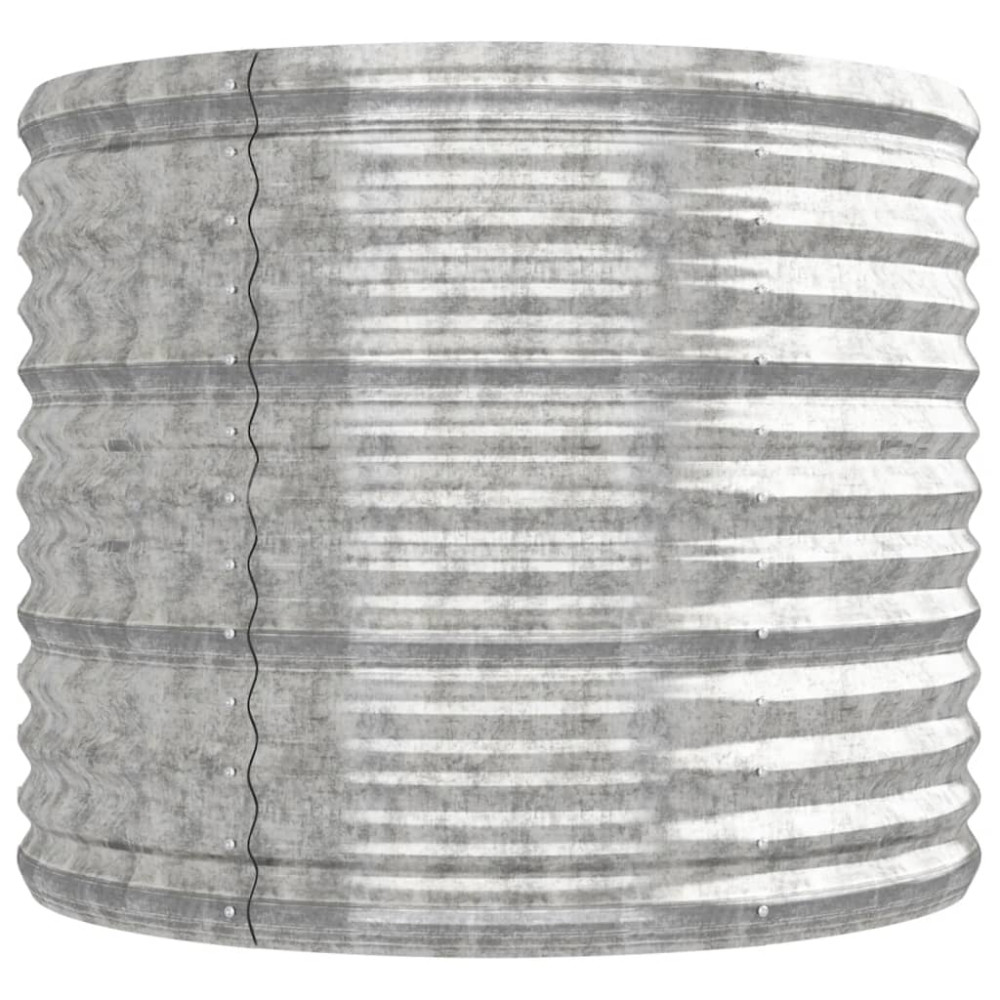 Produktbild för Odlingslåda galvaniserat stål 224x80x68 cm silver