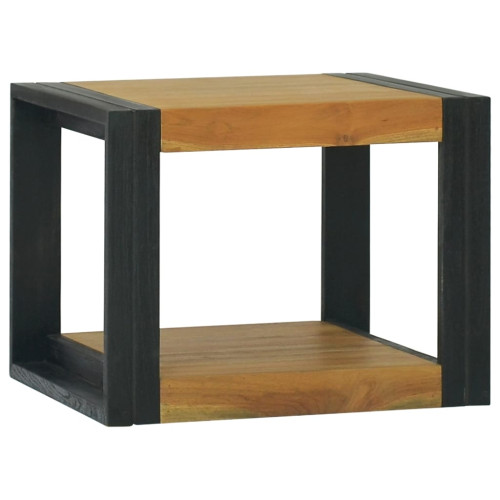 vidaXL Väggmonterat badrumsskåp 45x45x35 cm massiv teak