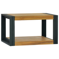 Produktbild för Väggmonterat badrumsskåp 60x45x35 cm massiv teak