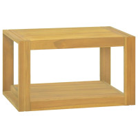 Produktbild för Väggmonterat badrumsskåp 60x45x35 cm massiv teak