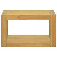 Produktbild för Väggmonterat badrumsskåp 60x45x35 cm massiv teak