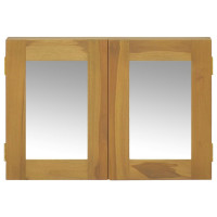 Produktbild för Spegelskåp 60x10x40 cm massiv teak