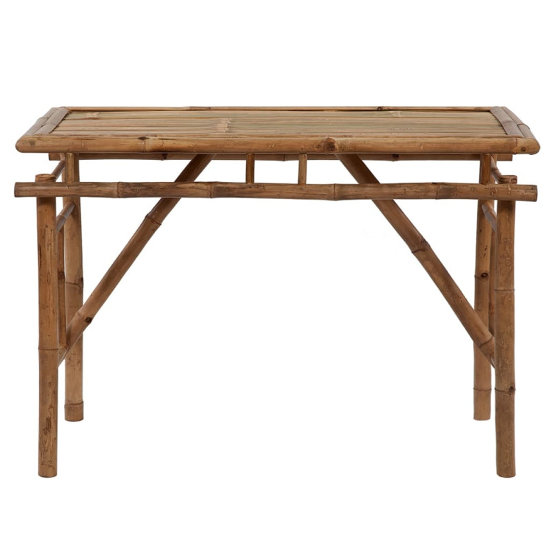 Produktbild för Hopfällbart trädgårdsbord 115x50x75 cm bambu