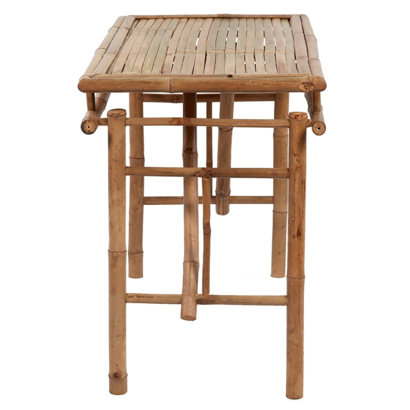 Produktbild för Hopfällbart trädgårdsbord 115x50x75 cm bambu