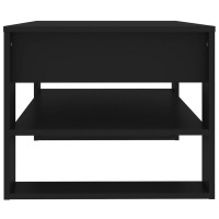 Produktbild för Soffbord svart 102x55x45 cm konstruerat trä