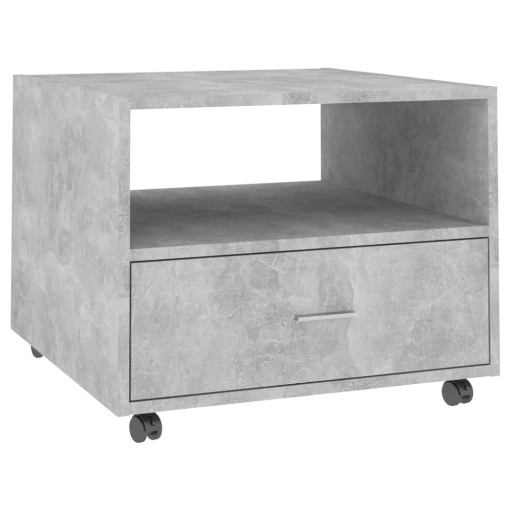 Produktbild för Soffbord betonggrå 55x55x40 cm konstruerat trä