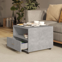 Produktbild för Soffbord betonggrå 55x55x40 cm konstruerat trä