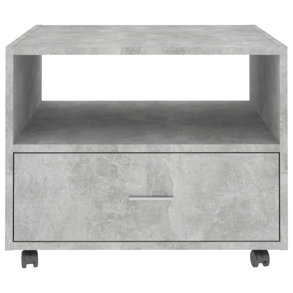 Produktbild för Soffbord betonggrå 55x55x40 cm konstruerat trä