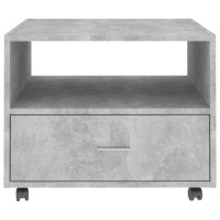 Produktbild för Soffbord betonggrå 55x55x40 cm konstruerat trä