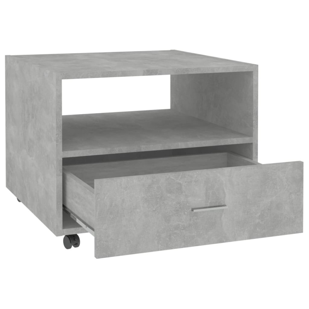 Produktbild för Soffbord betonggrå 55x55x40 cm konstruerat trä