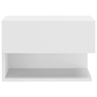 Miniatyr av produktbild för Väggmonterat sängbord vit