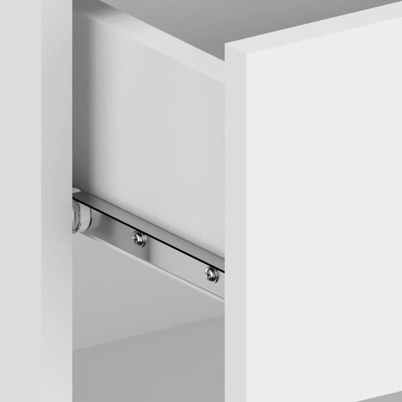 Produktbild för Väggmonterade sängbord 2 st vit