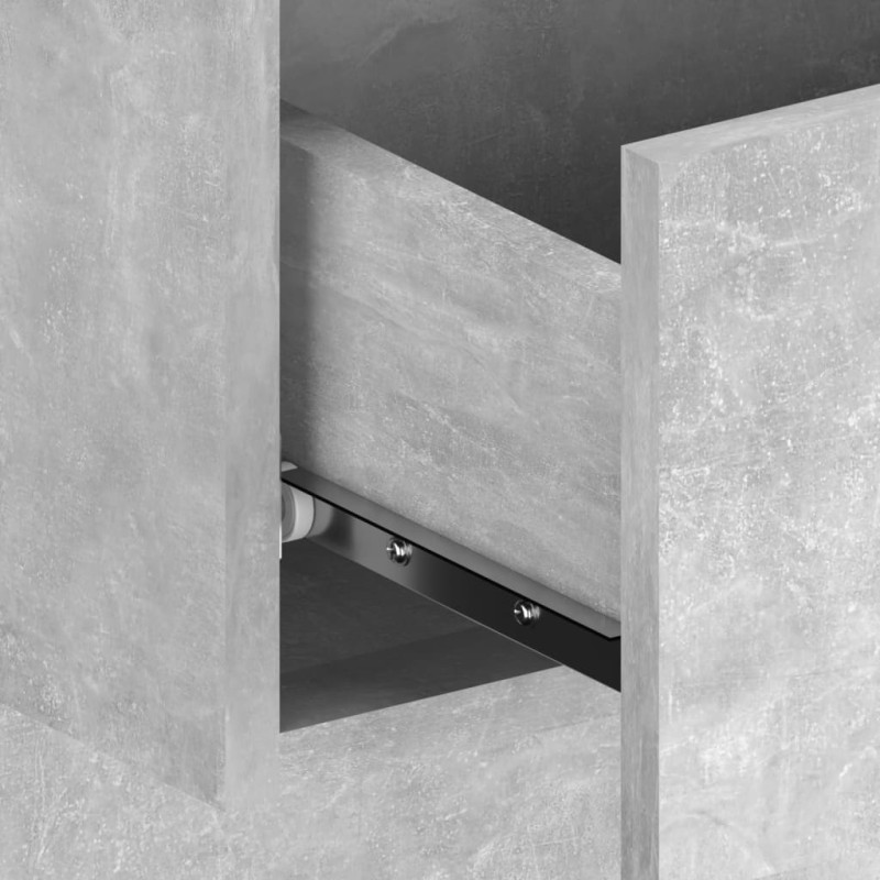 Produktbild för Väggmonterat sängbord betonggrå