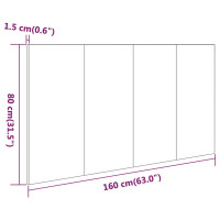 Produktbild för Sänggavel sonoma-ek 160x1,5x80 cm konstruerat trä