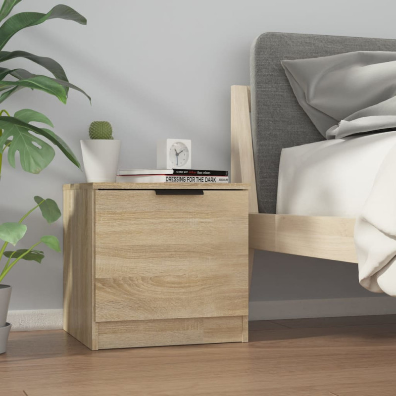 Produktbild för Sängbord sonoma-ek 40x39x40 cm