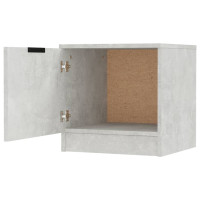 Miniatyr av produktbild för Sängbord 2 st betonggrå 40x39x40 cm