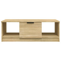 Produktbild för Soffbord sonoma-ek 102x50x36 cm konstruerat trä