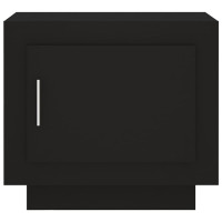 Produktbild för Soffbord svart 51x50x45 cm konstruerat trä