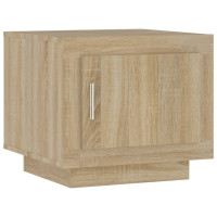Produktbild för Soffbord sonoma-ek 51x50x45 cm konstruerat trä
