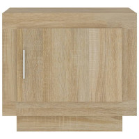 Produktbild för Soffbord sonoma-ek 51x50x45 cm konstruerat trä