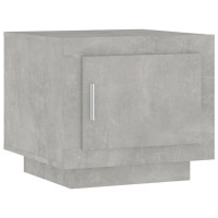 Produktbild för Soffbord betonggrå 51x50x45 cm konstruerat trä