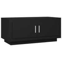 Produktbild för Soffbord svart 102x50x45 cm konstruerat trä