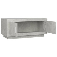 Produktbild för Soffbord betonggrå 102x50x45 cm konstruerat trä